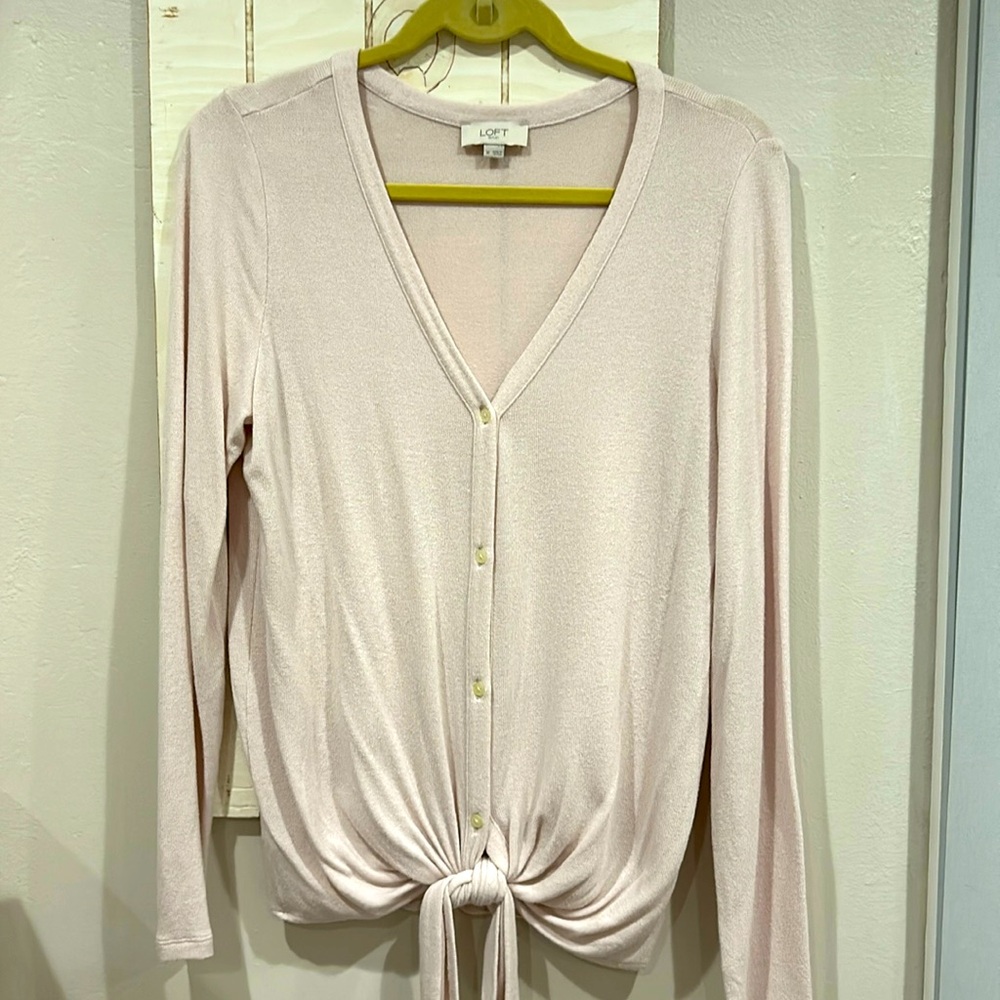 Loft light pink sweater